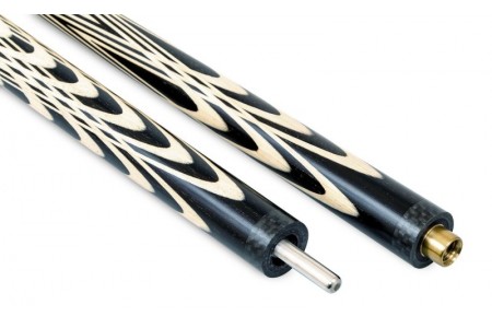 Кий / пирамида 2-pc "Тюльпан" (черный граб, граб)